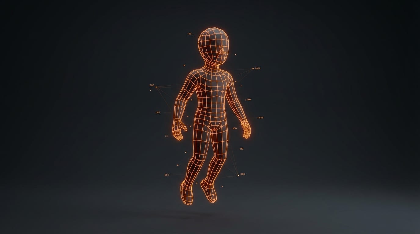 Tripo P1.0 AI-generated 3D model with clean low-poly topology ready for game engines