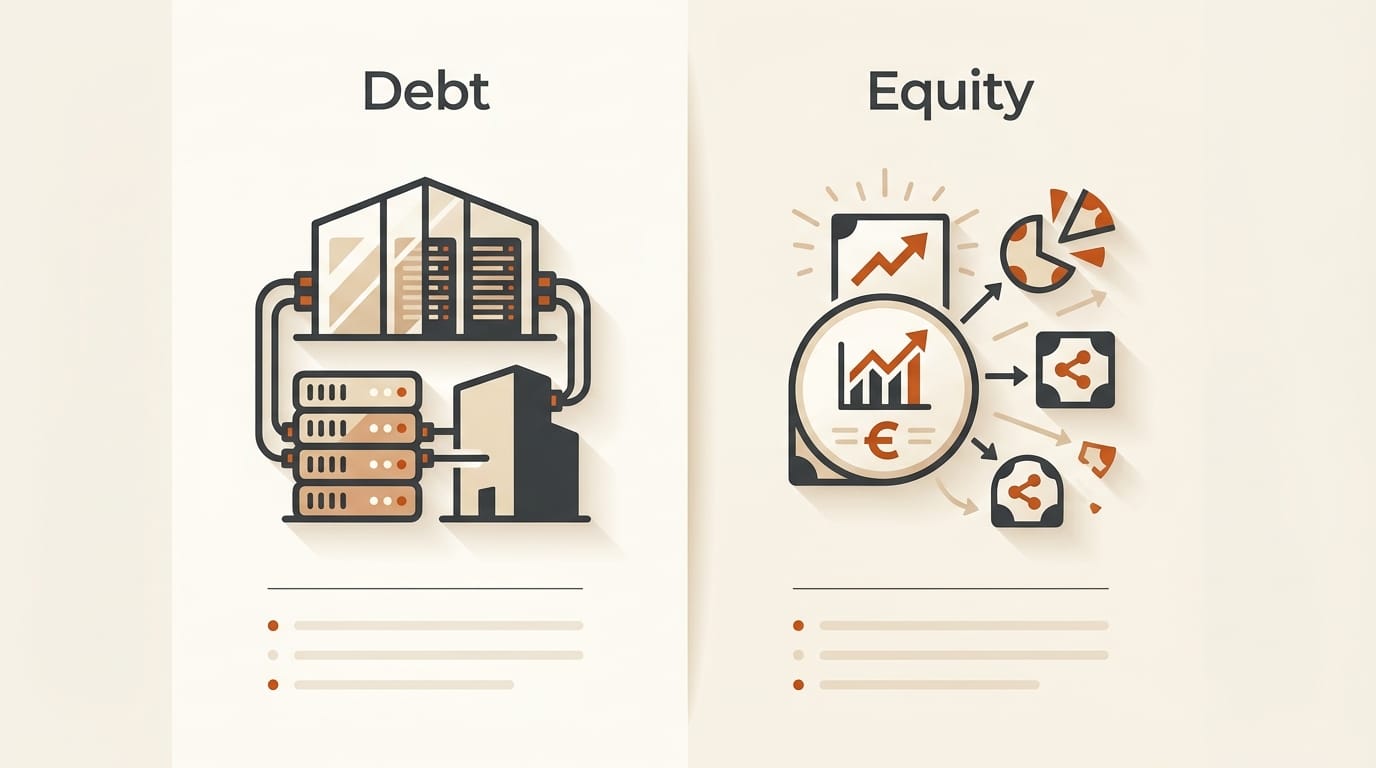 Mistral AI debt financing infrastructure strategy comparison
