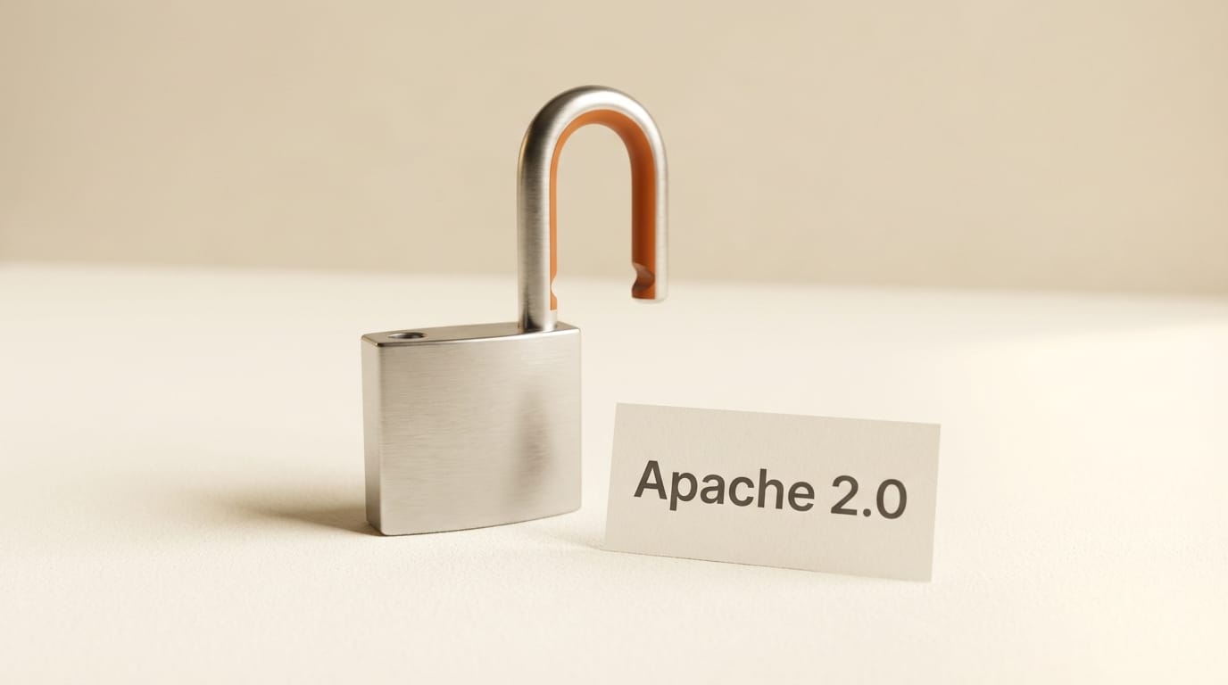 Apache 2.0 license badge representing open-source freedom for Gemma 4