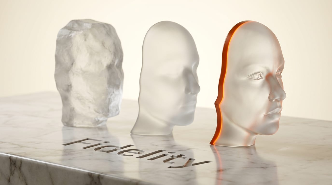 Identity preservation comparison across avatar AI generations showing increasing fidelity