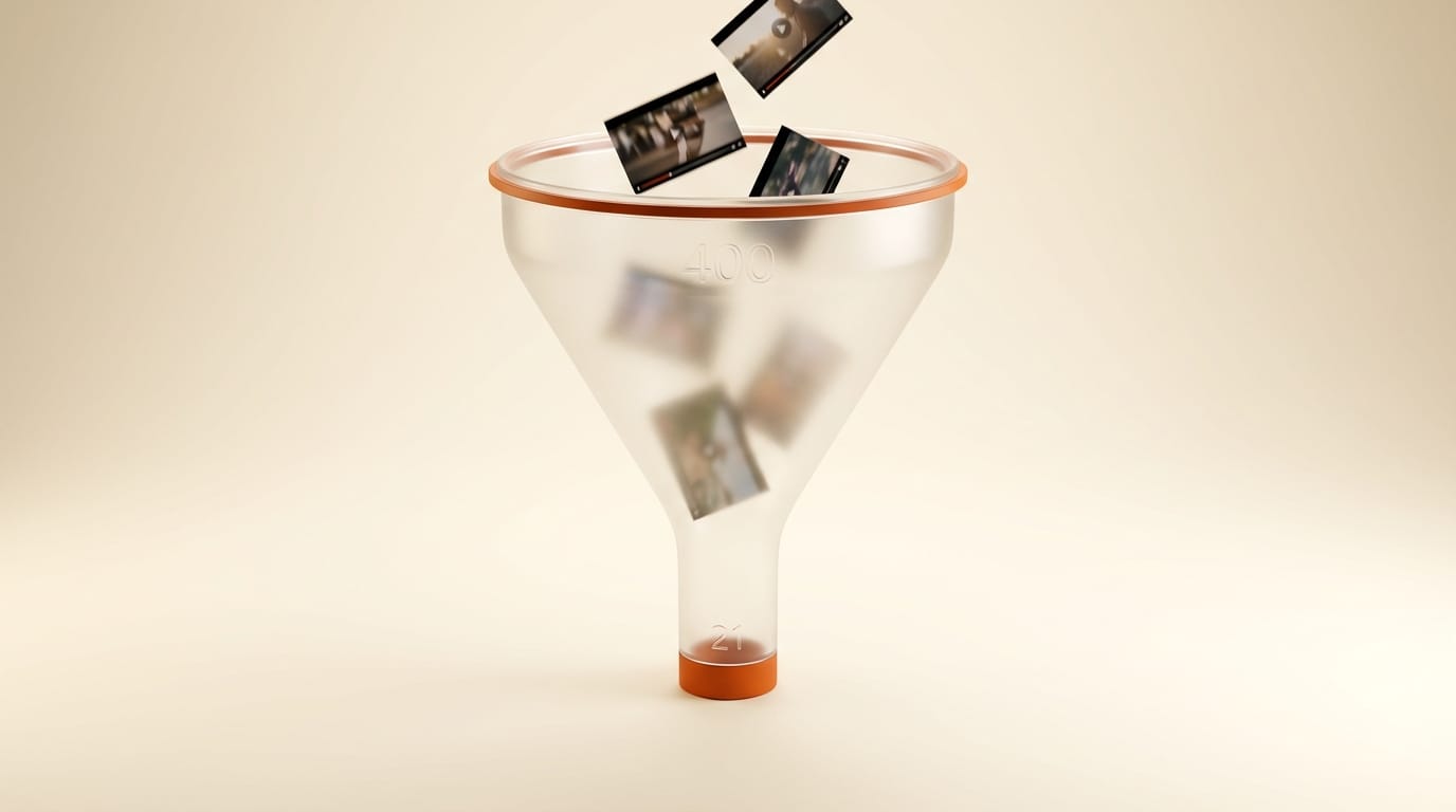 Dream Brief funnel showing 400 entries from 58 countries narrowed to 21 finalists