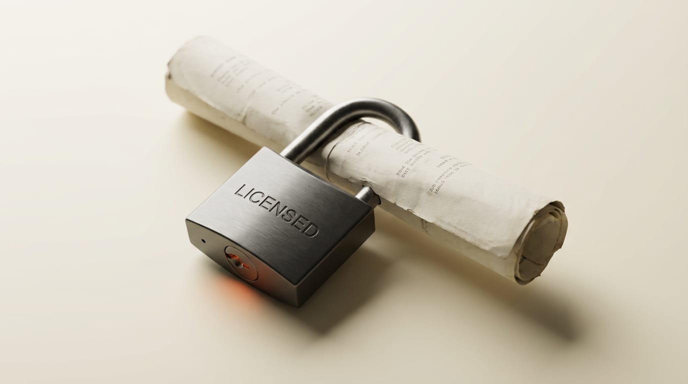 WGA 2026 deal training data as property concept showing scripts transforming into AI training data with a licensing gate