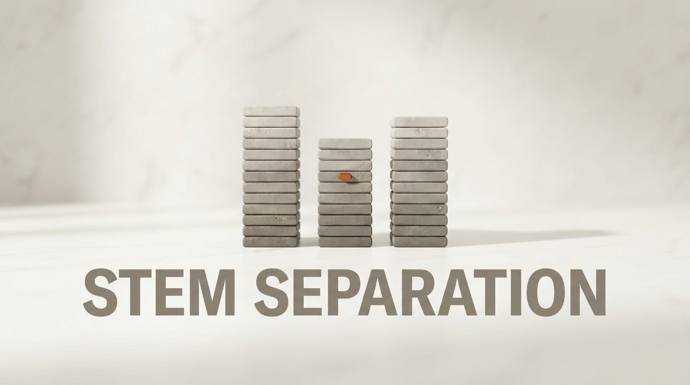 Stem separation supports time selections