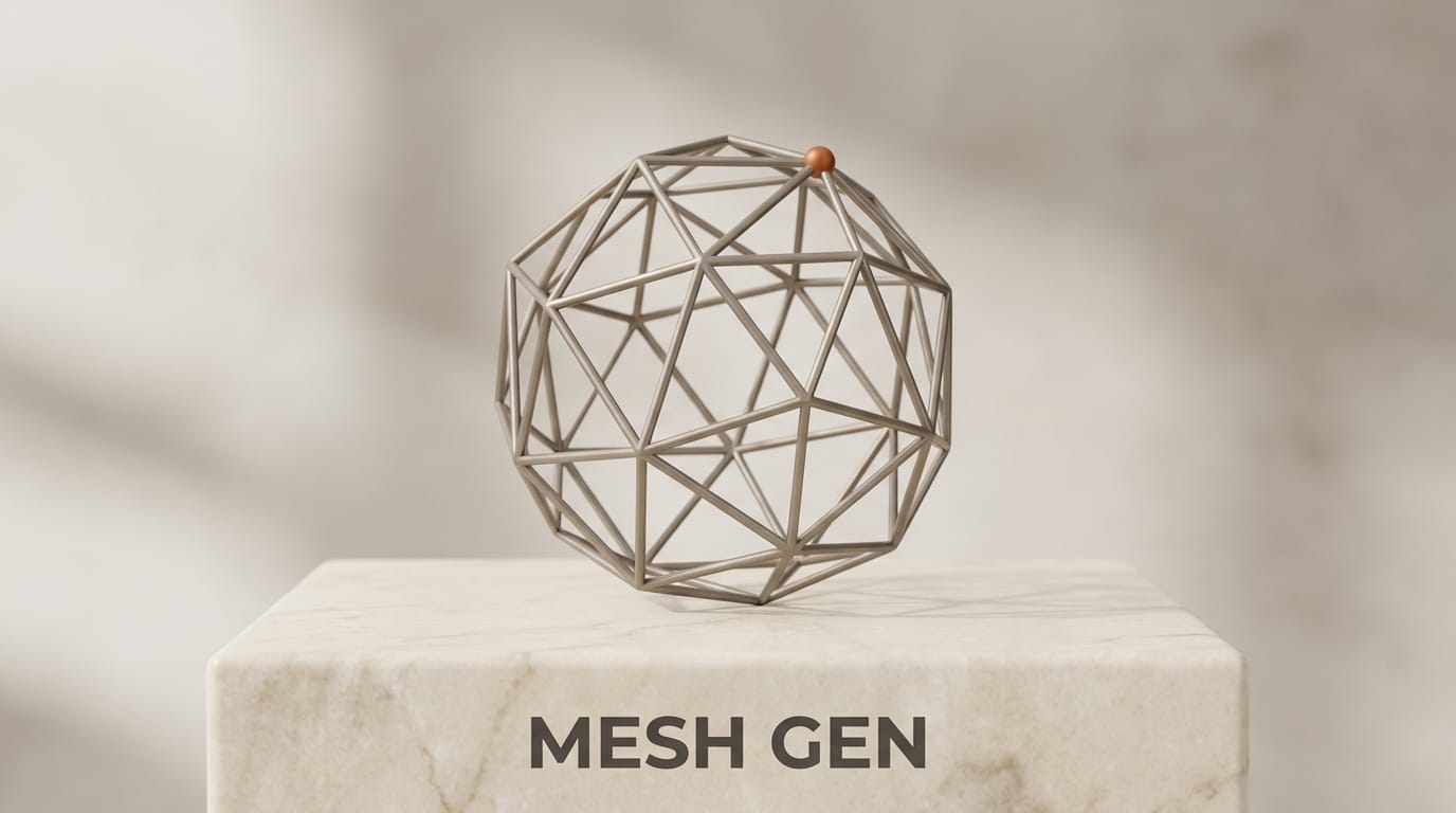 Hunyuan3D mesh generation workflow