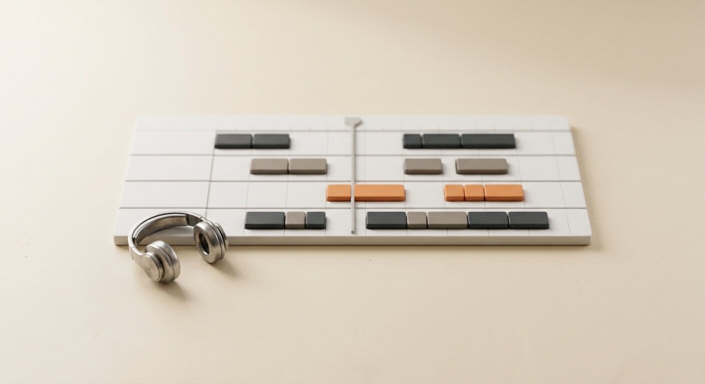 DAW timeline showing Break-the-Beat integration workflow