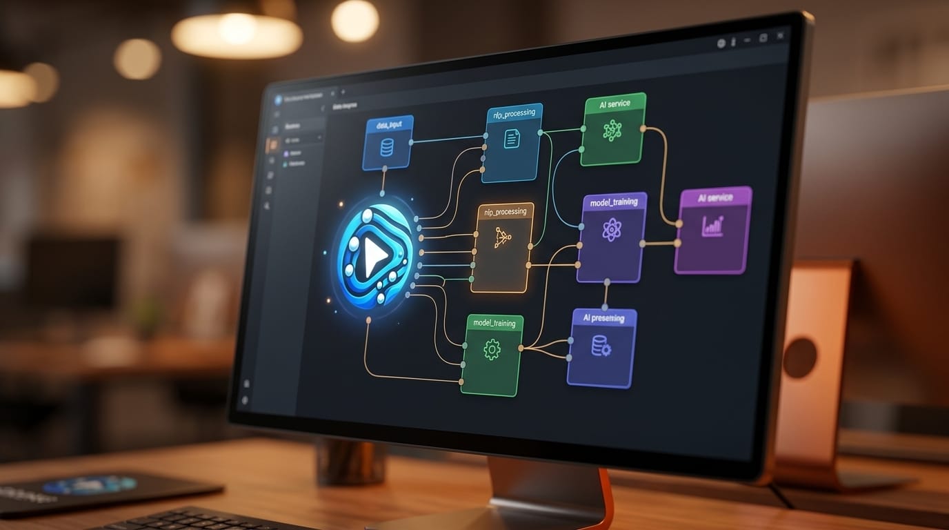 ComfyUI node graph showing Claude, Grok, OpenAI, and Flux API nodes connected in a workflow