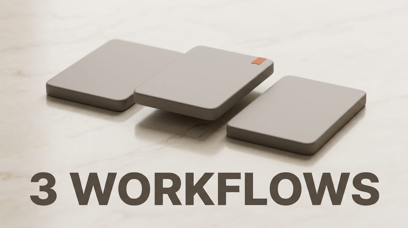 Three creator workflows you can build today