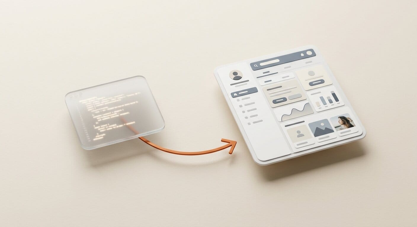 Terminal to polished UI transformation via Hallmark workflow