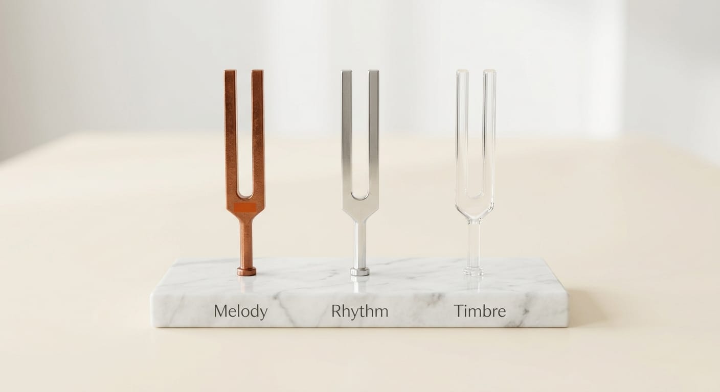 MERIT music similarity model with melody rhythm and timbre separation
