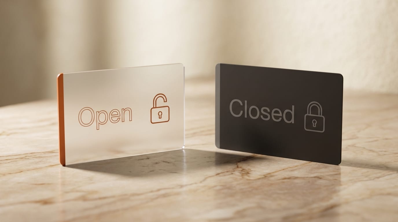 Open weights versus closed weights model cards