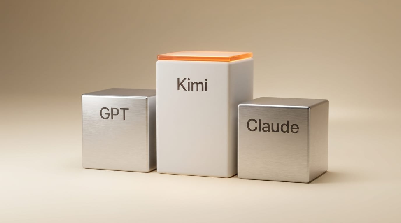 Kimi GPT Claude model comparison podium