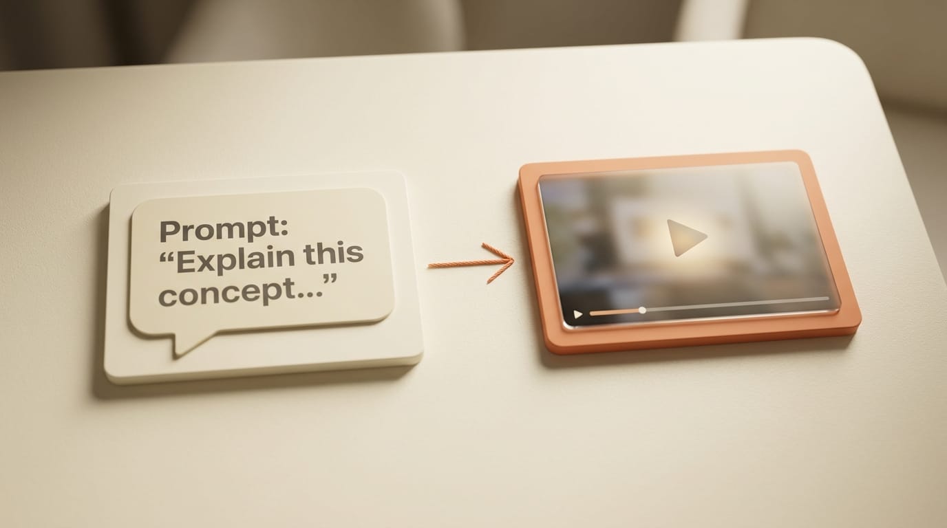 Chat prompt generating video in Gemini Omni interface