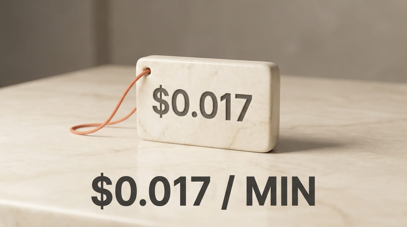 GPT-Realtime-Whisper at $0.017 per minute