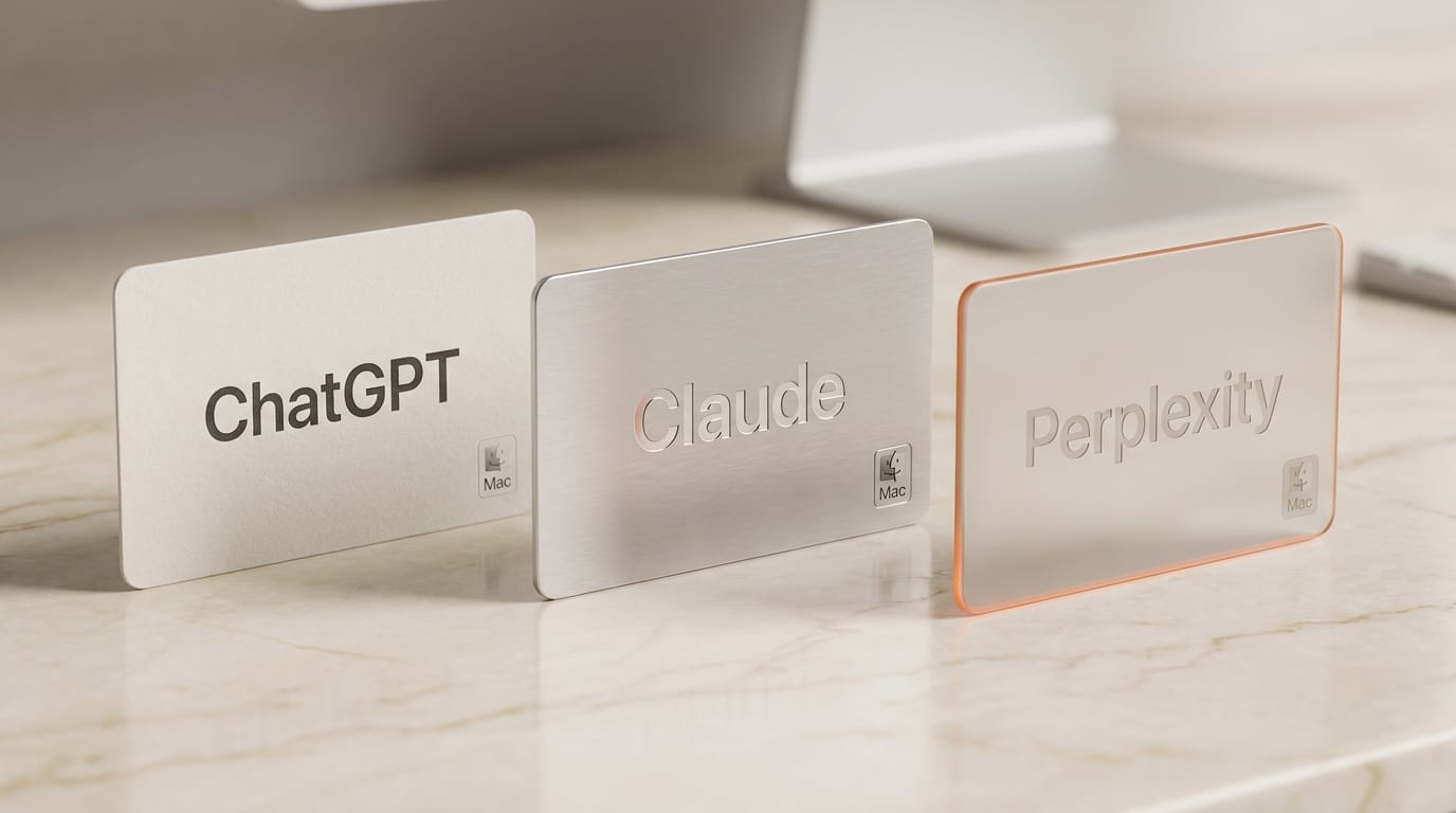 ChatGPT Claude Perplexity Mac agent comparison