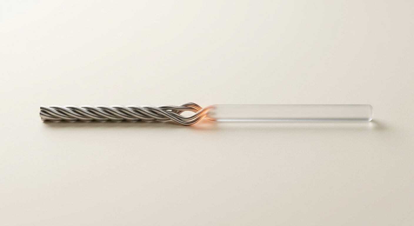 Twisted rope being straightened representing RoPE technique