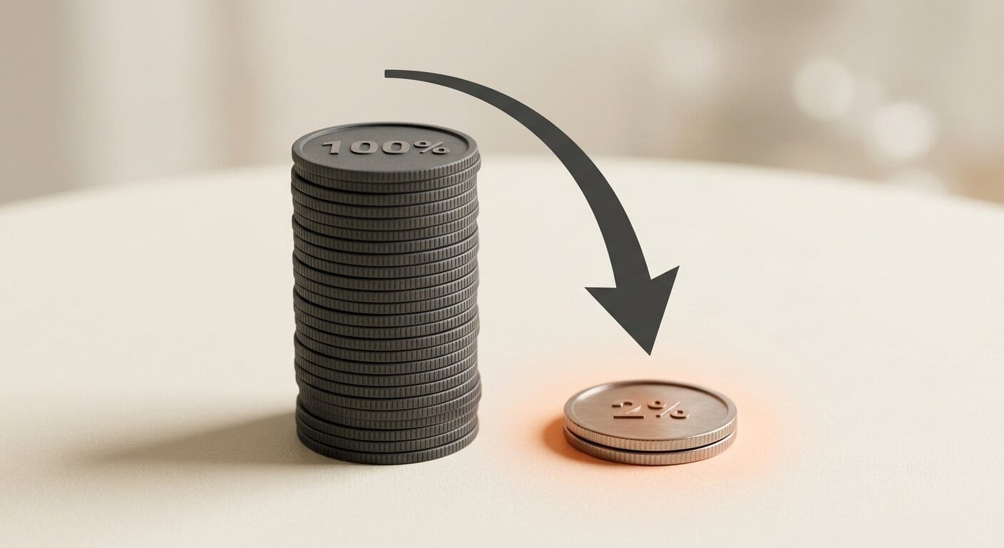Token usage comparison showing 98 percent reduction with Semble