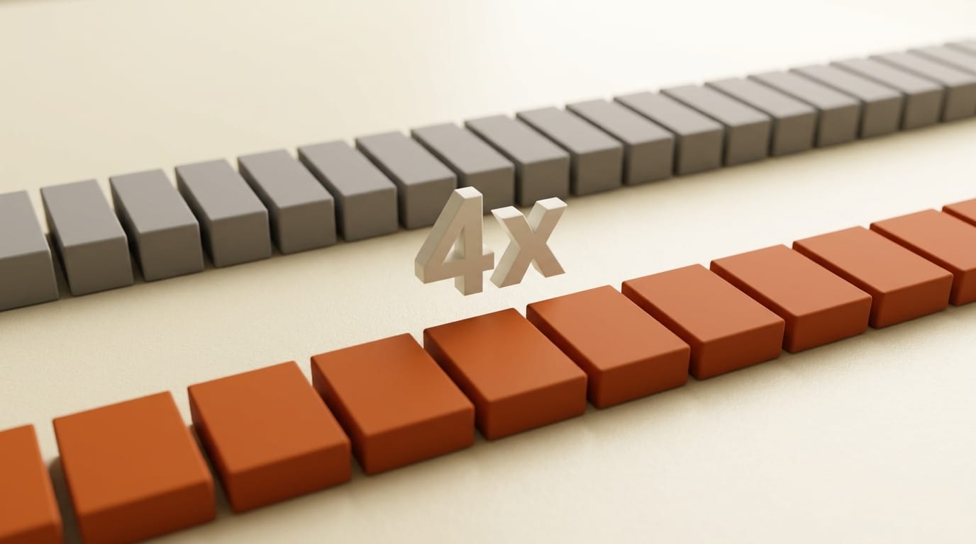 25-step versus 8-step inference comparison showing 4x speed improvement