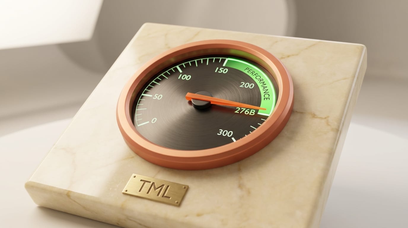 TML 276B model performance gauge in high zone