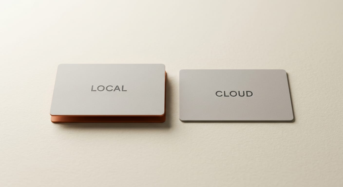 Local vs cloud AI comparison
