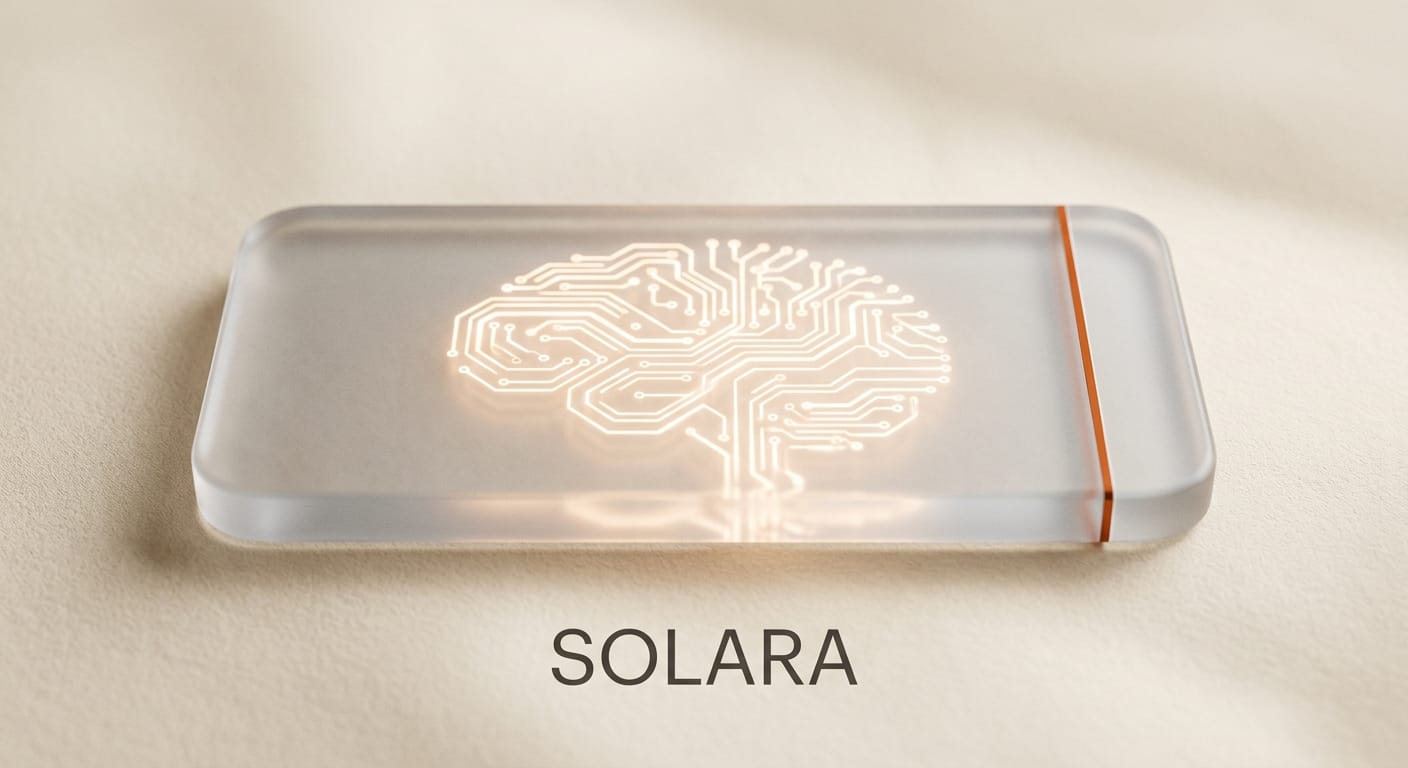 Microsoft Project Solara agent OS concept