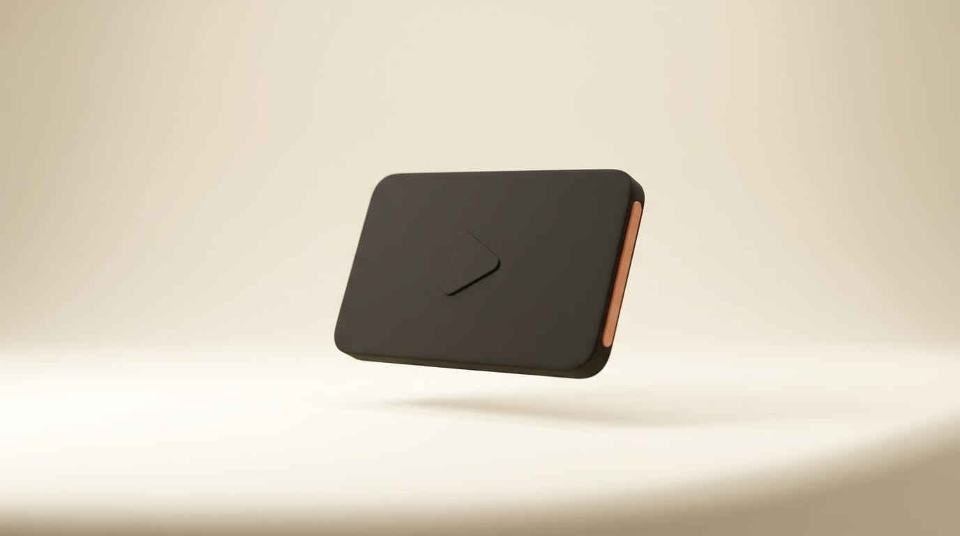 Minimal 3D render of a labeled instruction card representing a reusable Figma agent Skill