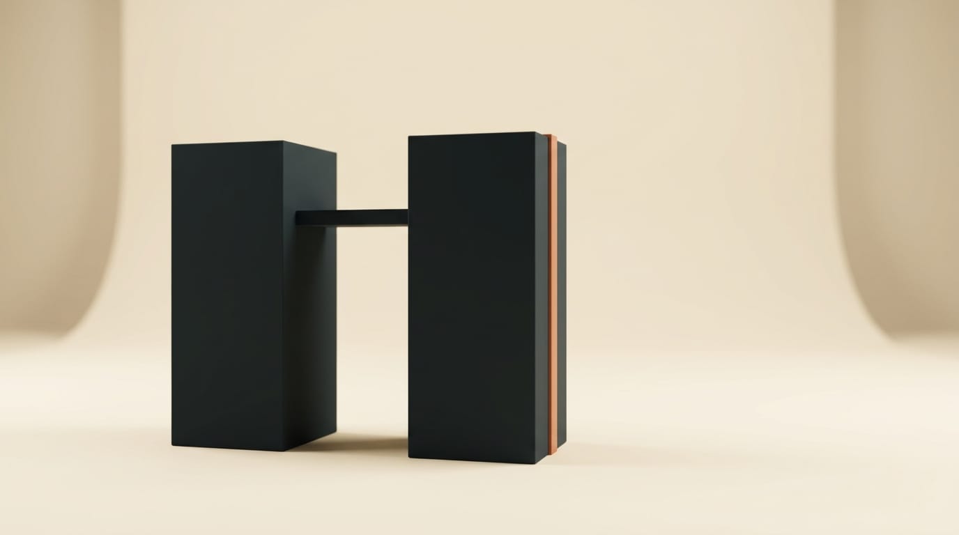 Two stacked matte 3D towers representing the TwoTower diffusion language model architecture
