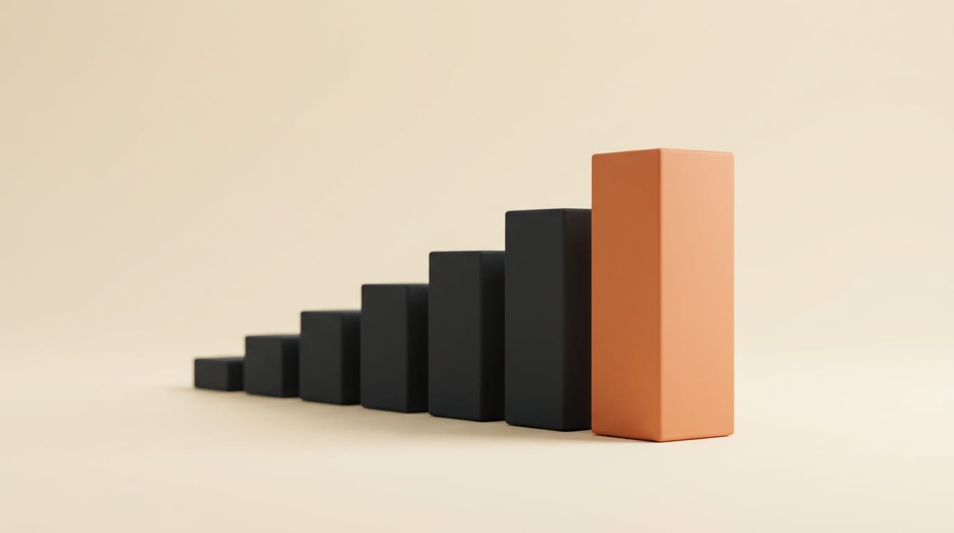Open 295B parameter model scale rendered as ascending blocks