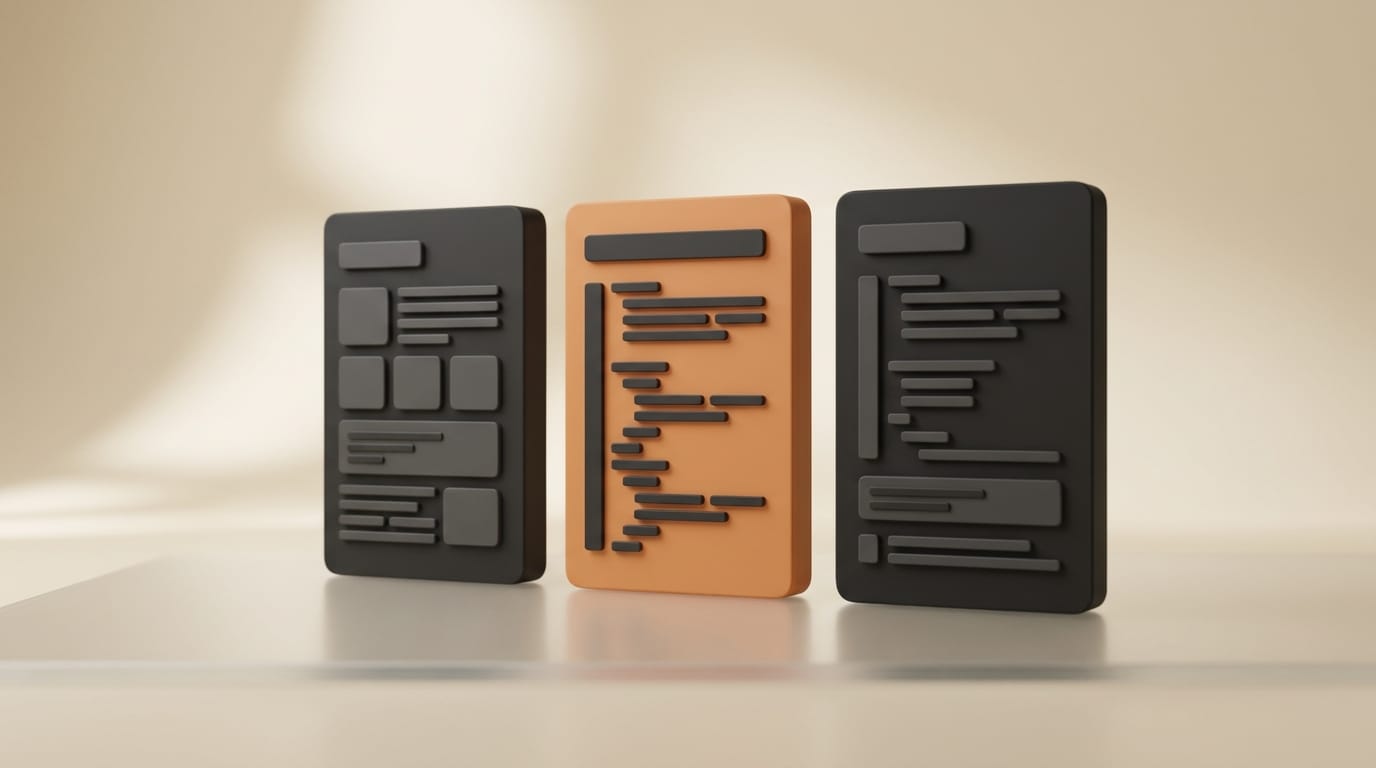 Comparison of parallel AI coding agent tools on a desk setup