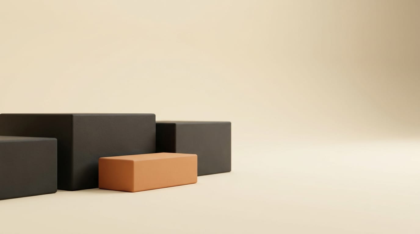 Minimal 3D render of a small model block outperforming much larger blocks