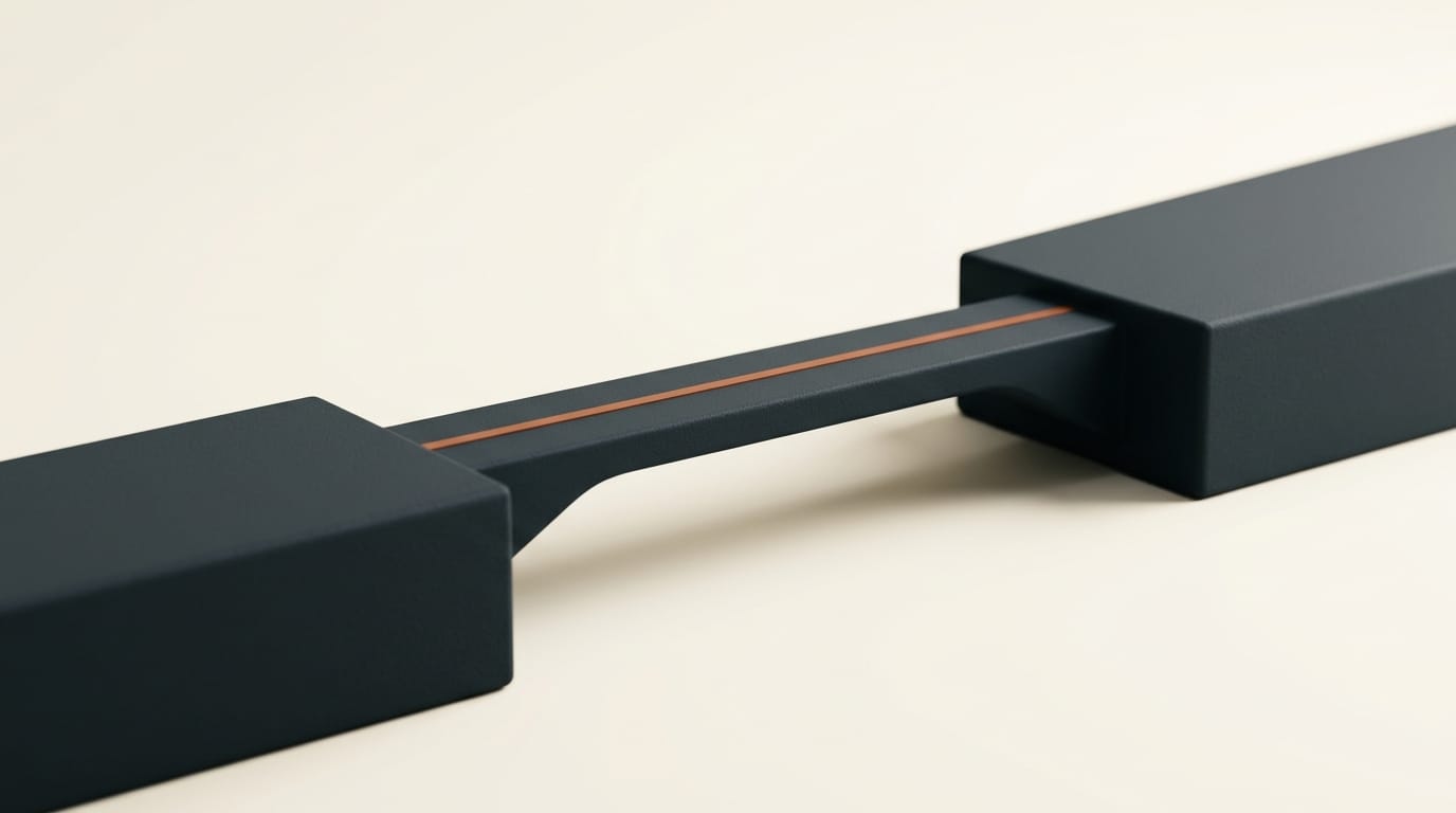 3D bridge form representing the MCP connection between an agent and local ComfyUI