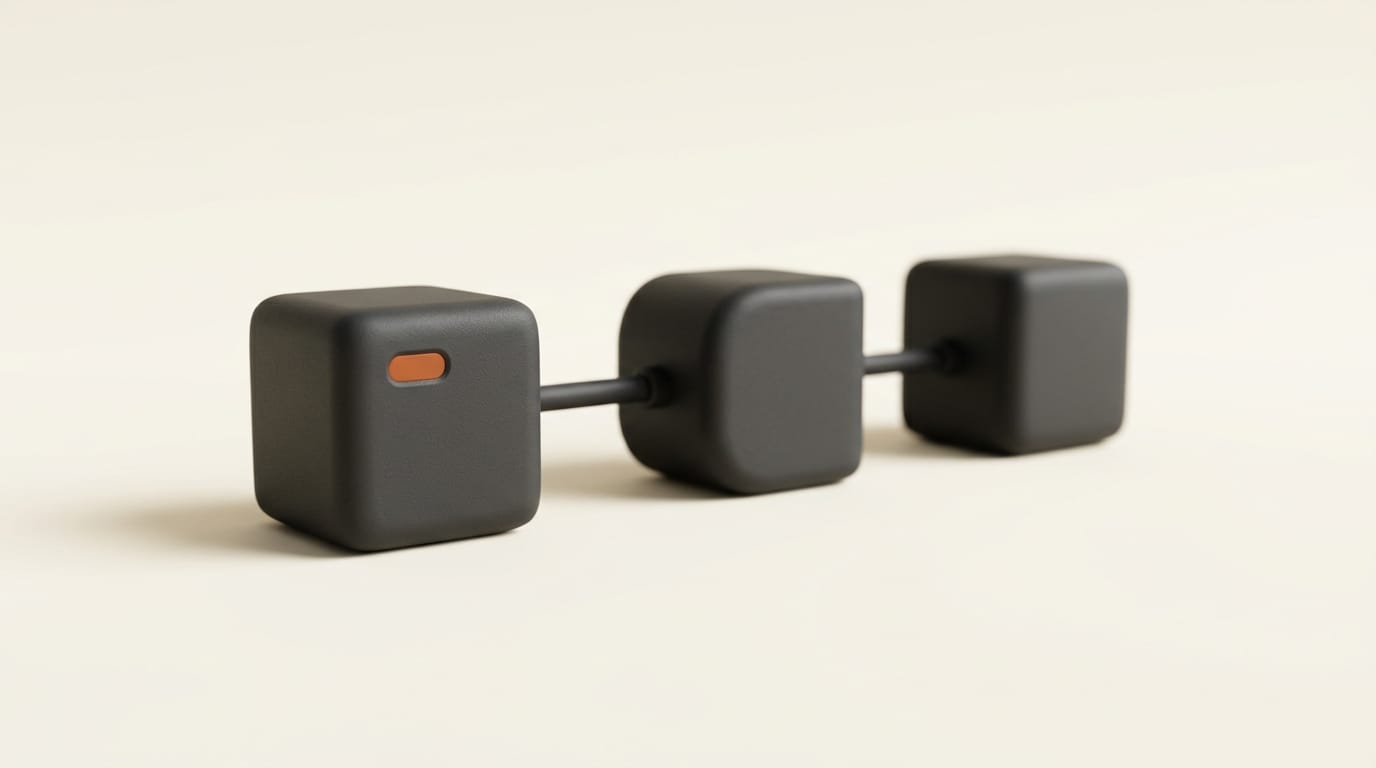 Three linked 3D nodes representing the Comfy MCP setup sequence