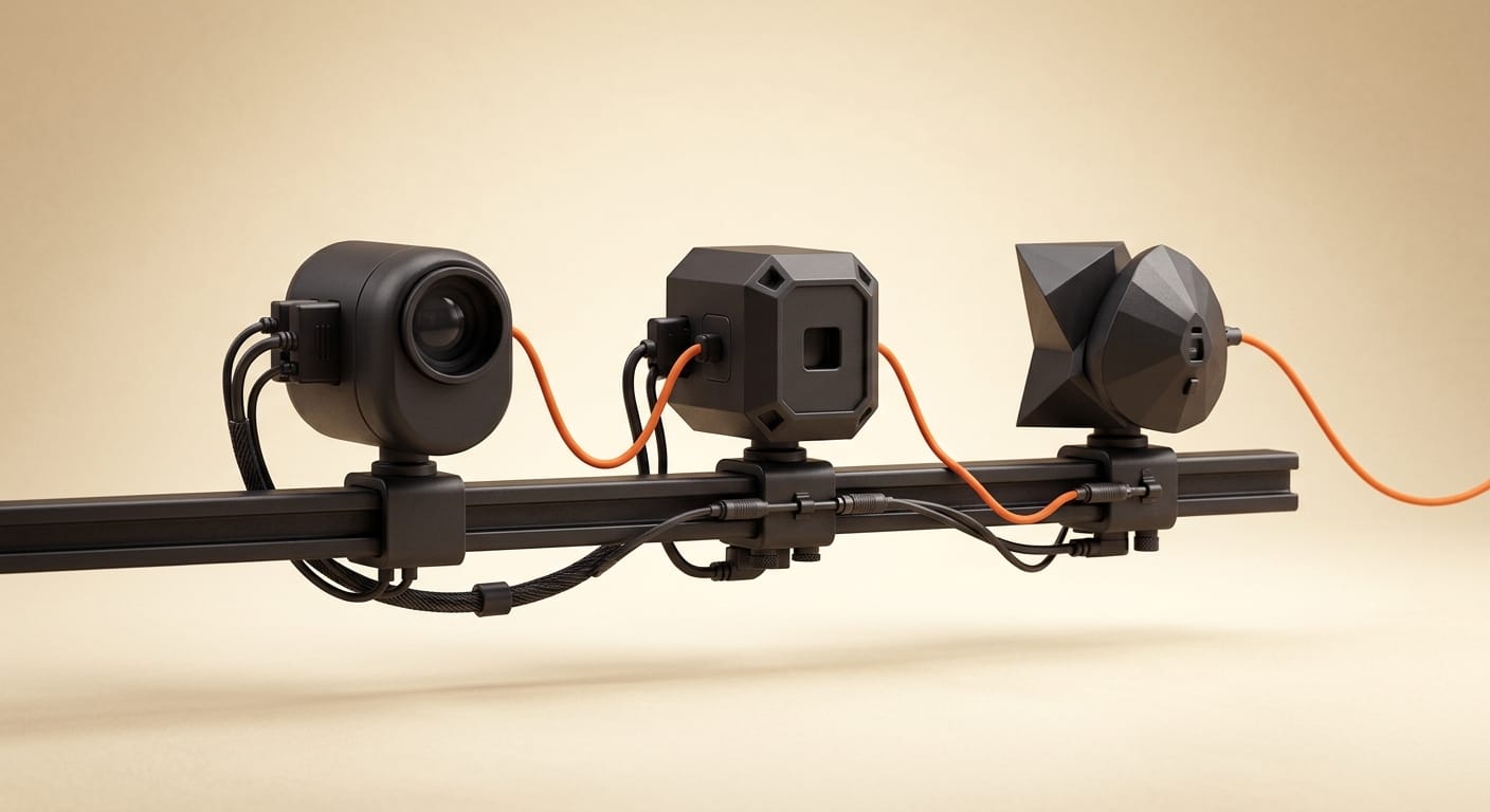 Three ComfyUI partner nodes for image and video wired into a workflow graph