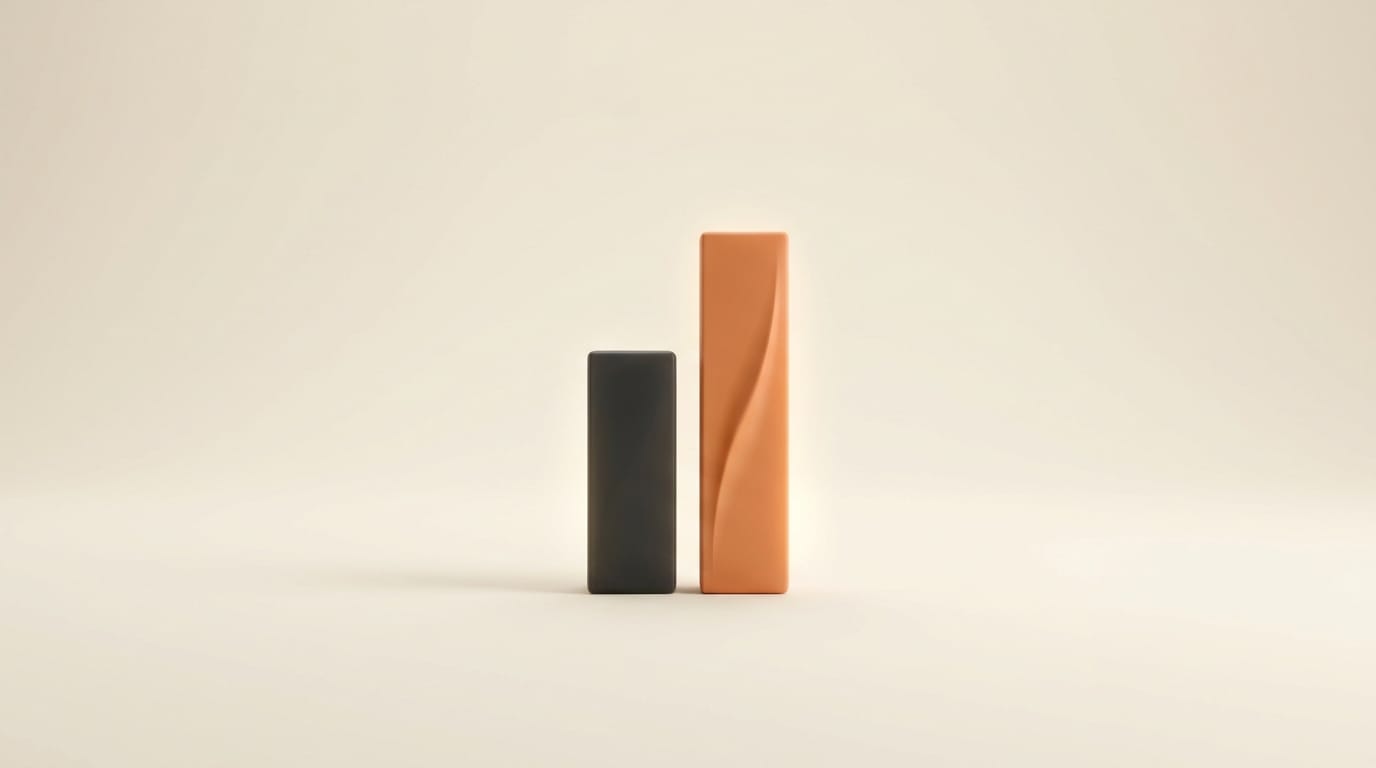 Matte 3D linked nodes forming a self-improving loop