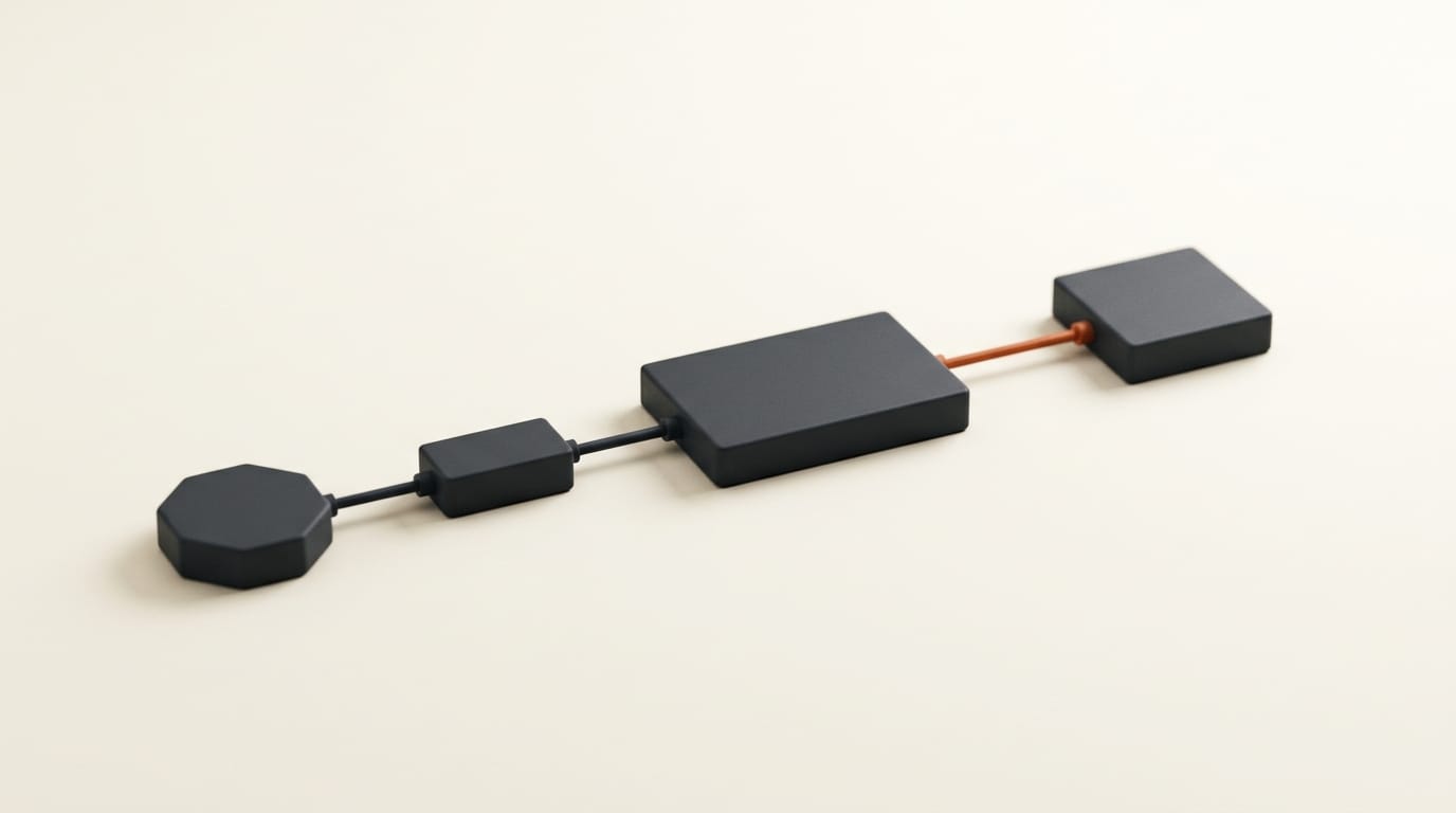 Matte 3D nodes linked in sequence representing a ComfyUI image-to-3D pipeline