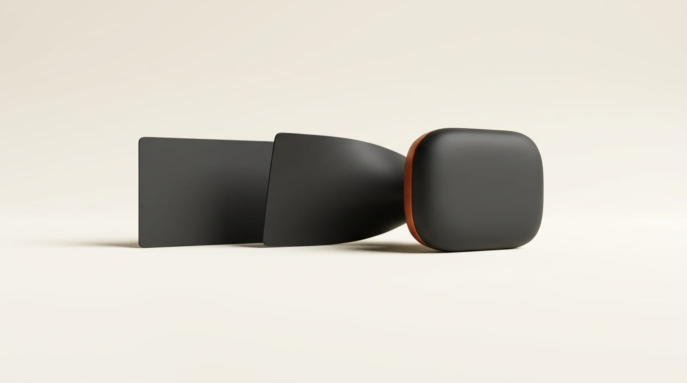 A single matte 3D object rendered from a flat card, representing image to mesh generation