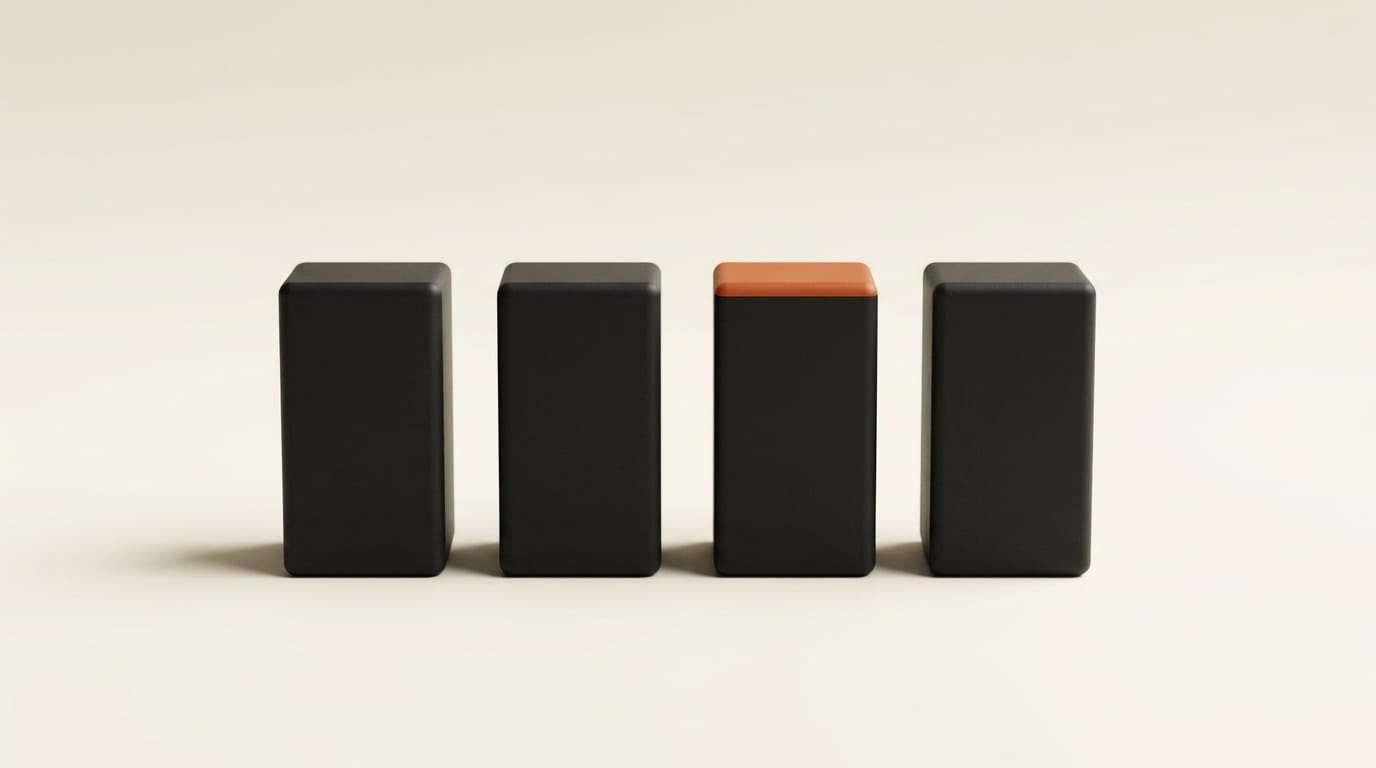 Four 3D blocks representing the four separate Pika Audio models