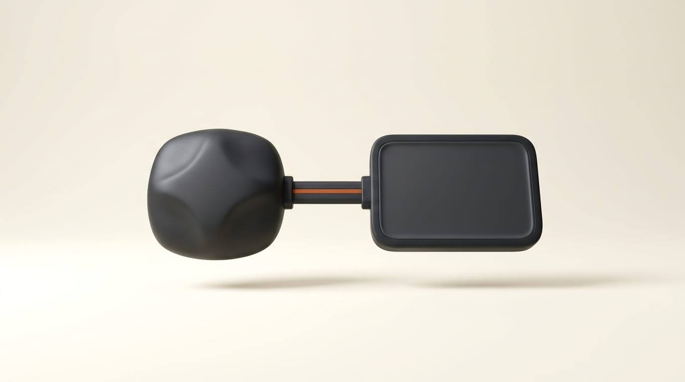 Two linked nodes, one for language reasoning and one for pixel rendering, representing an Interface World Model