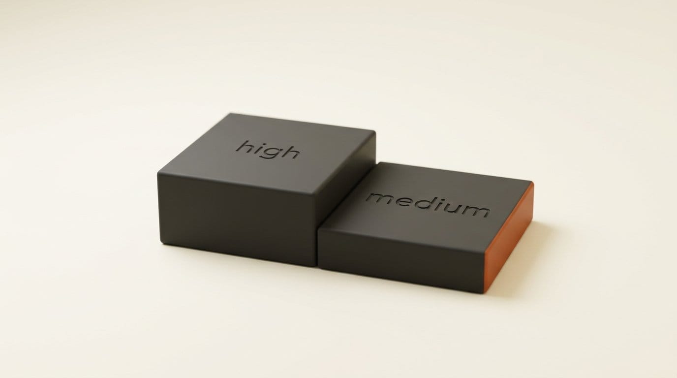 Two stepped platforms engraved high and medium, medium one step lower