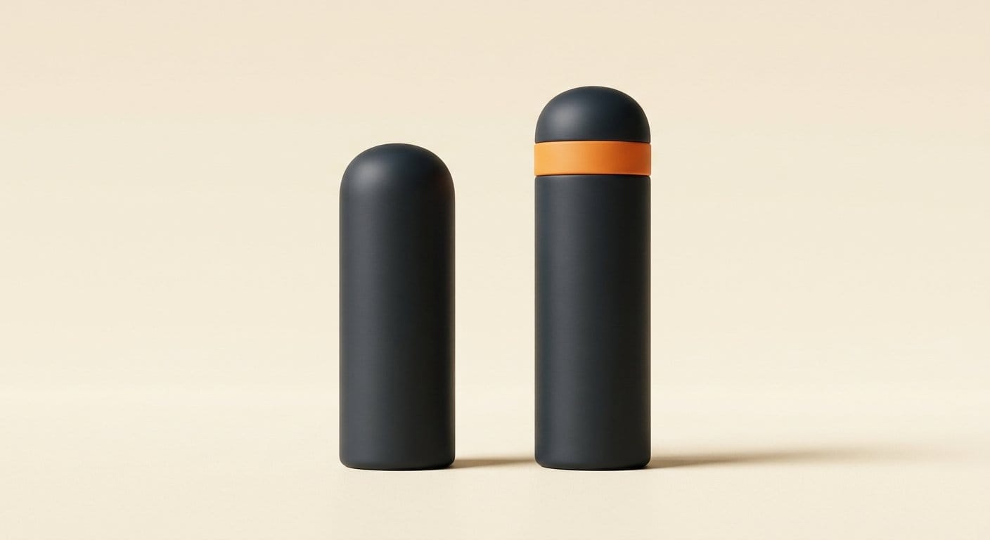 Two pillars side by side representing a model comparison