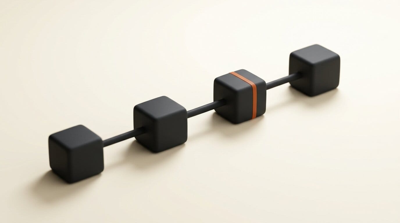 Linked nodes representing a design-to-code path
