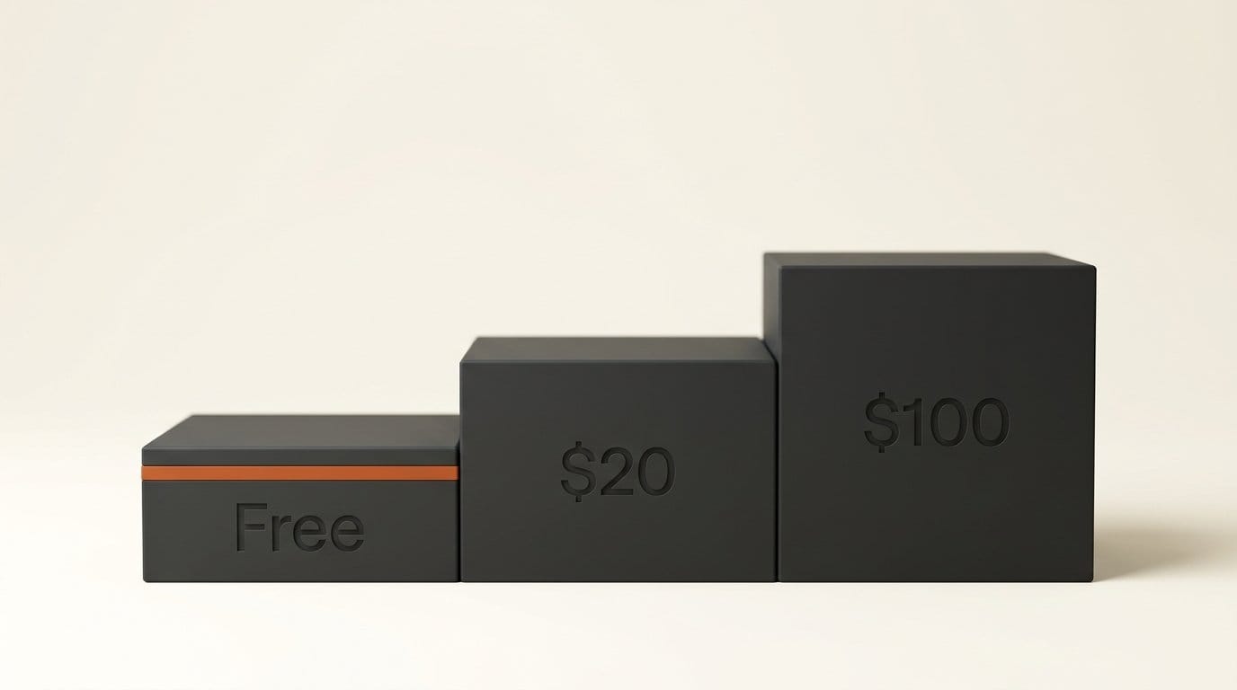 Muse pricing: Free with an unpublished usage limit, Power at $20 a month, Maximum at $100 a month