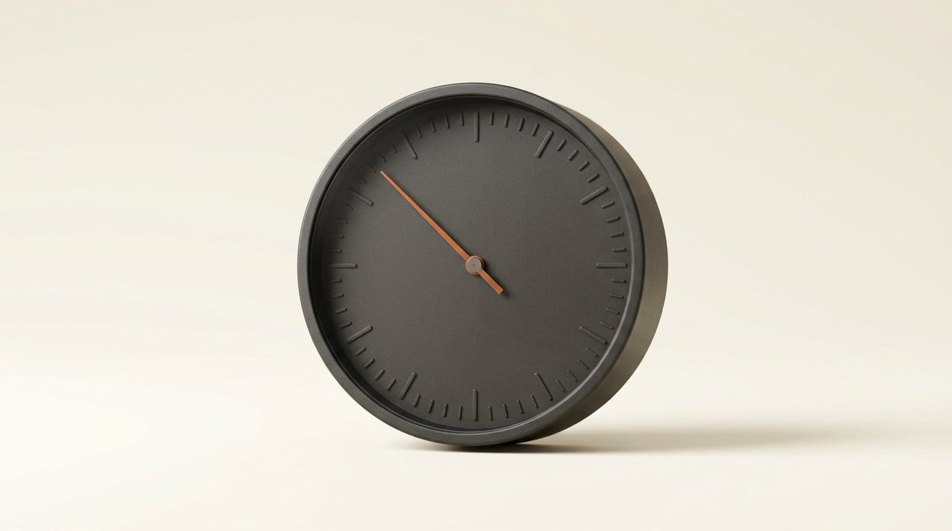 Matte 3D dial gauge with an orange needle, representing per-second metered billing