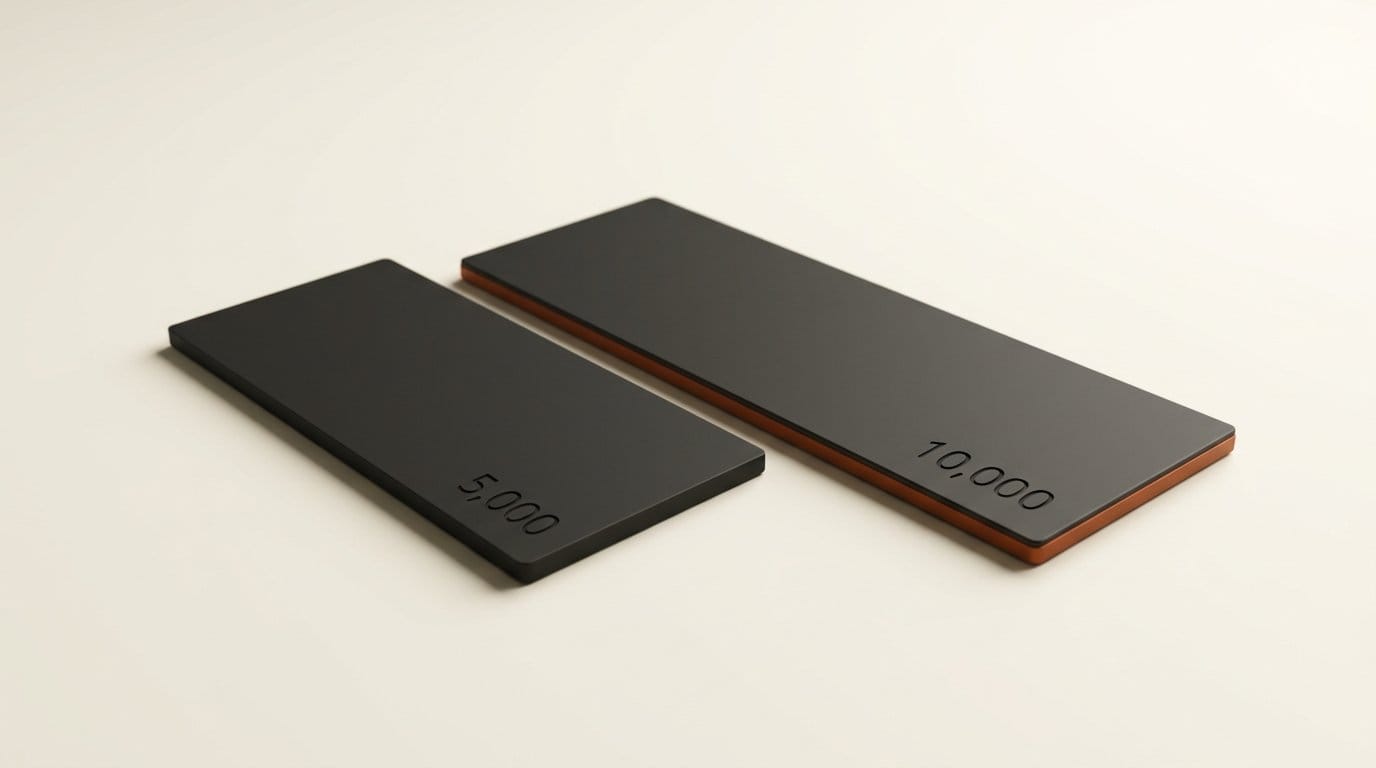 3D slabs comparing the 5,000-character Eleven v3 request limit with the 10,000-character Eleven v4 limit