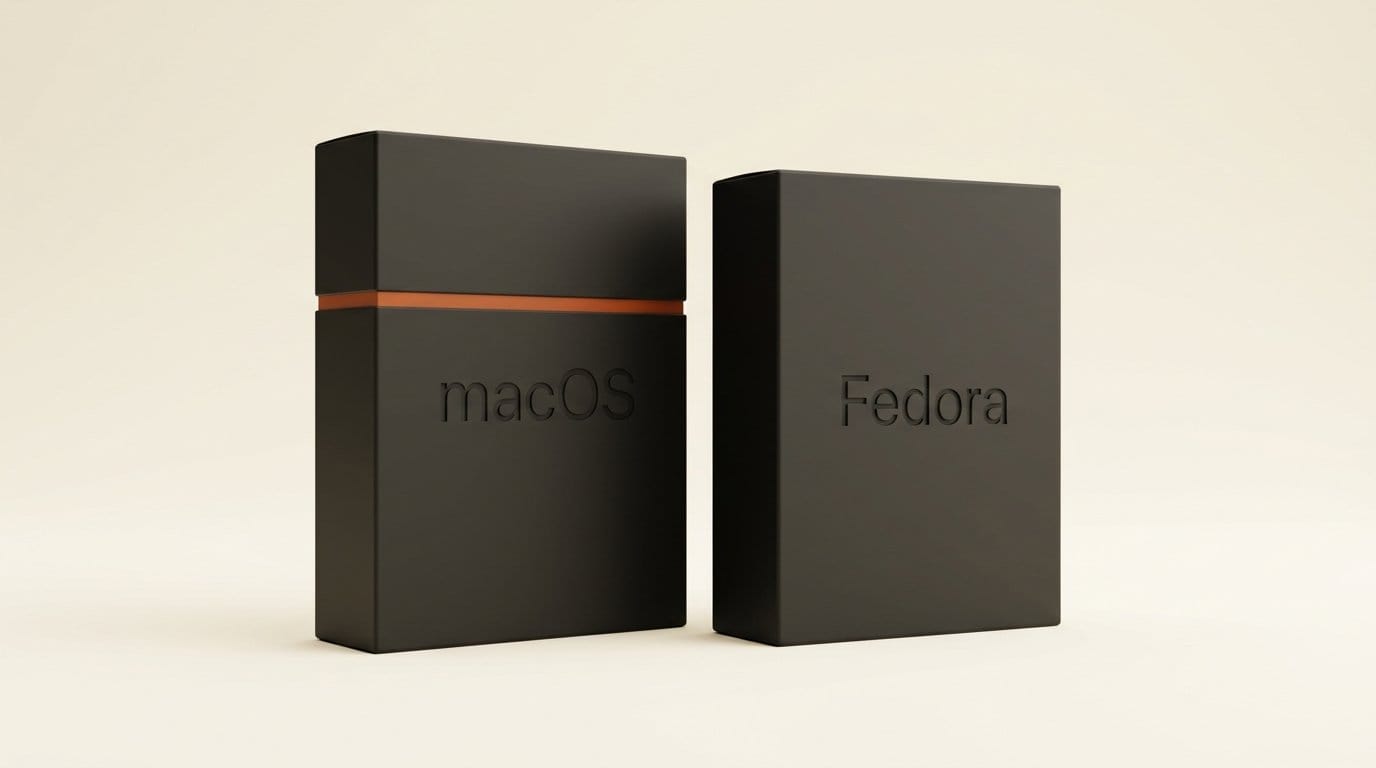 Whiteboard 0.1 ships two builds: Apple silicon macOS and Fedora Linux, with no Windows build