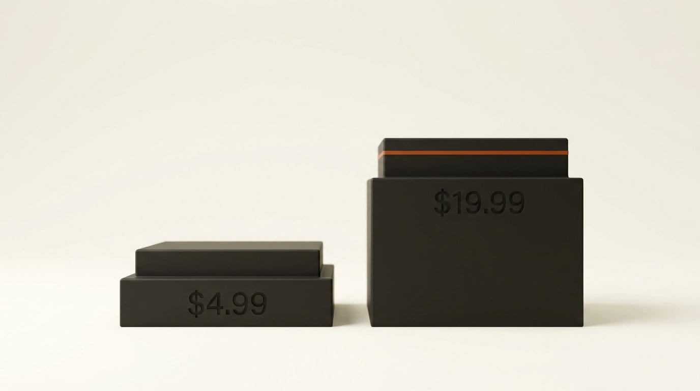 Two 3D platforms engraved $4.99 and $19.99, the new price step to reach Gemini Pro