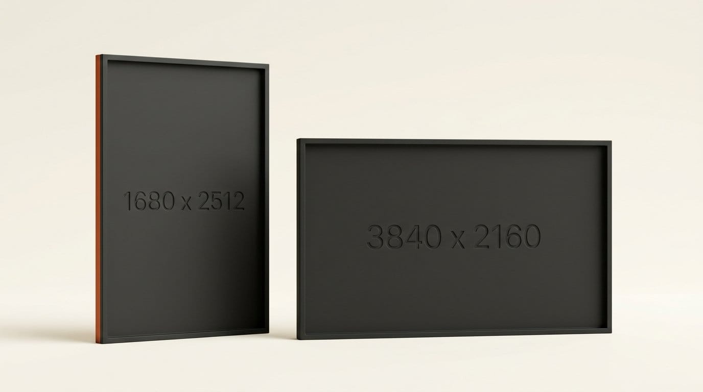 Krea 3 on fal caps output at 1680 x 2512 pixels, about half the area of a 3840 x 2160 4K frame