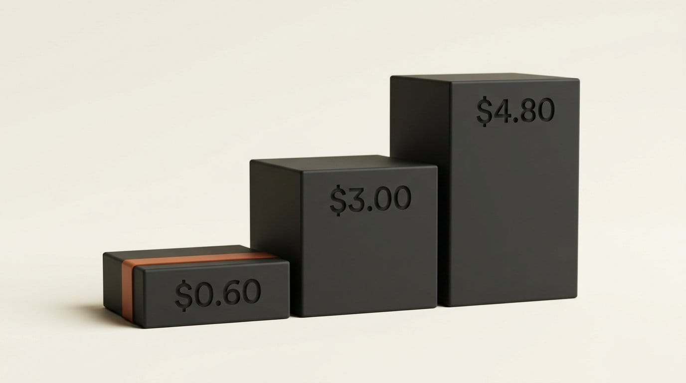 Estimated cost per hour of narration: $0.60 Drama 3 launch, $3.00 Drama 3 list, $4.80 Eleven v4
