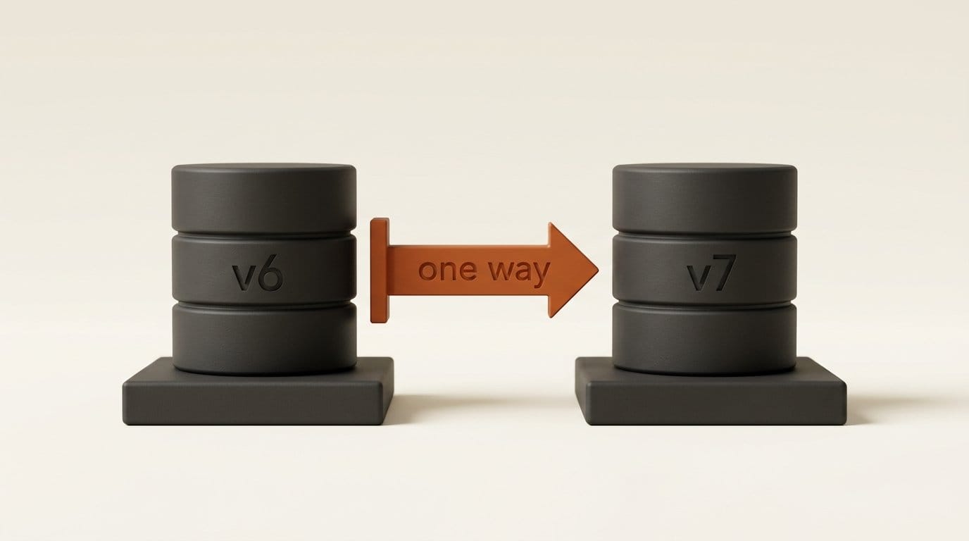 InvokeAI 7 migrates the v6 database one way, so install v7 in a separate folder