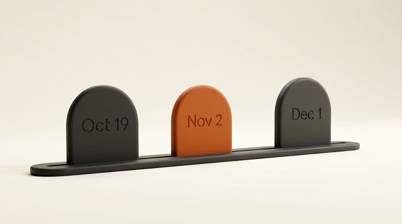 Notion AI credit timeline: Oct 19 new workspaces, Nov 2 existing workspaces, Dec 1 meeting notes