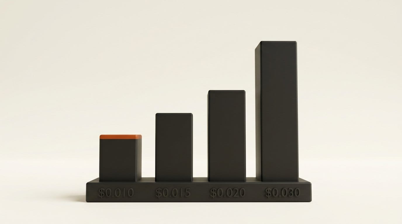 HeyGen Video 1 October prices per second: $0.010 at 480p, $0.015 at 768p, $0.020 and $0.030 for reference mode